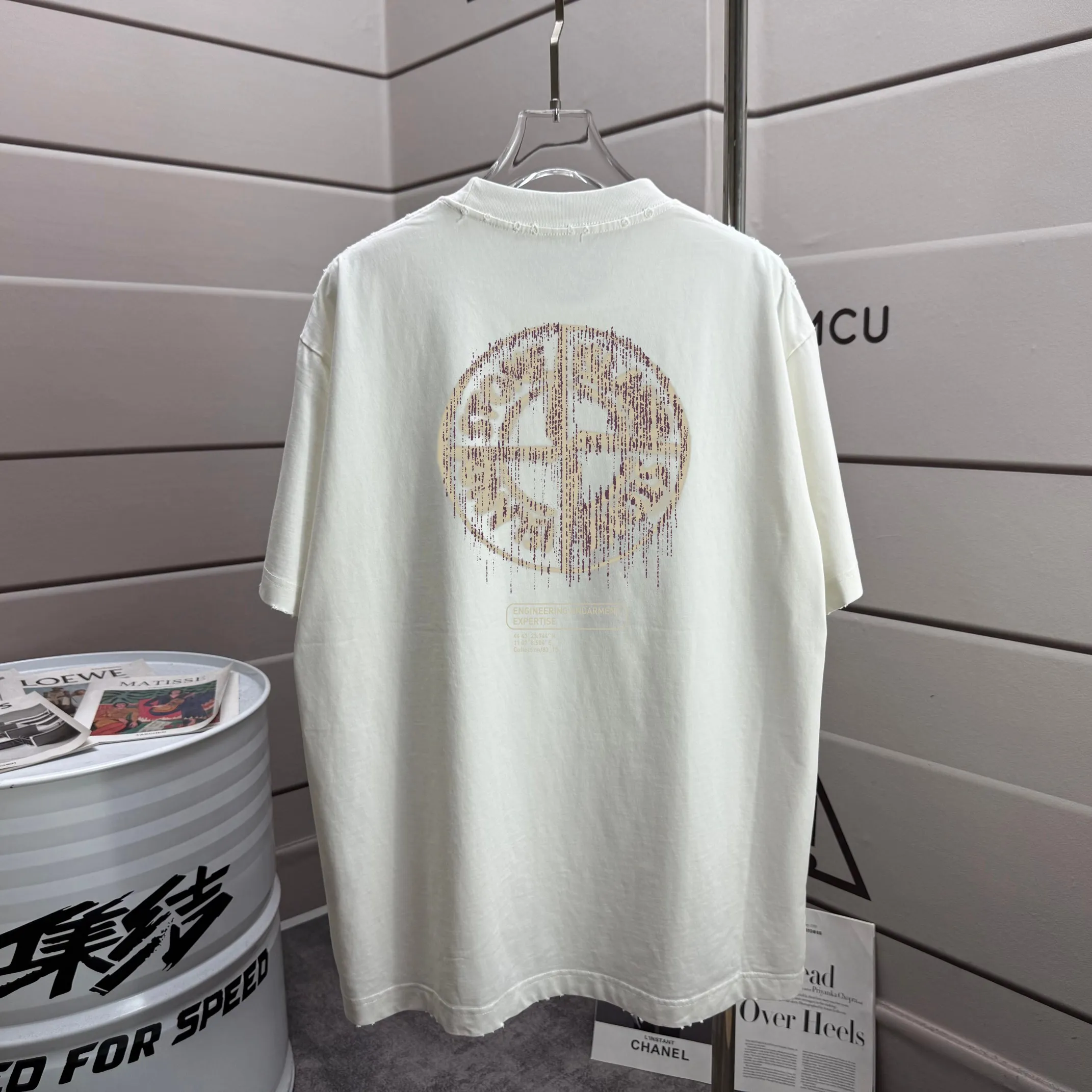 P160 Ston* islan* 石*岛 2025 autumn and winter new style Washed and worn 320g round neck short-sleeved tee Unisex loose version Color: Washed black Washed white Washed gray Brown Size: S M L XL XXL Size: S (90-130 pounds) M (120-150 pounds) L (140-165 pounds) (160-180 catties) XXL (180-210 catties)